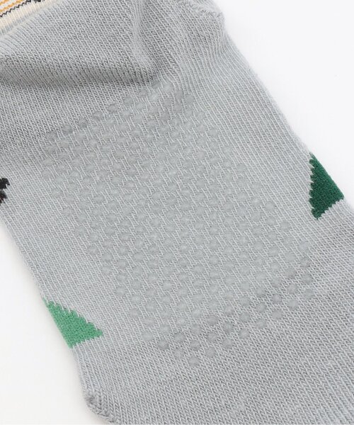 kladskap(クレードスコープ)の「【人気商品再入荷】【直営店で取り扱い無し】空と電車の旅クルーソックス(ソックス/靴下・キッズ・マスタード/ブルーグリーン・S(13-15cm))」の5枚目の写真