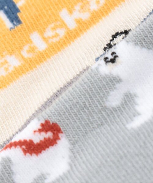 kladskap(クレードスコープ)の「【人気商品再入荷】【直営店で取り扱い無し】空と電車の旅クルーソックス(ソックス/靴下・キッズ・マスタード/ブルーグリーン・S(13-15cm))」の6枚目の写真