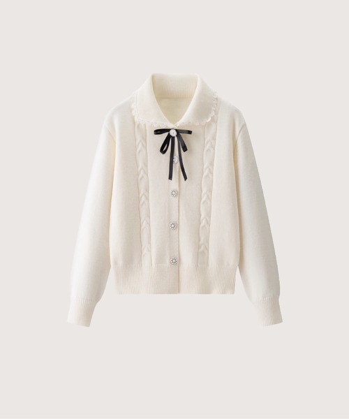 Pearl Button Sweet Rib Cardigan