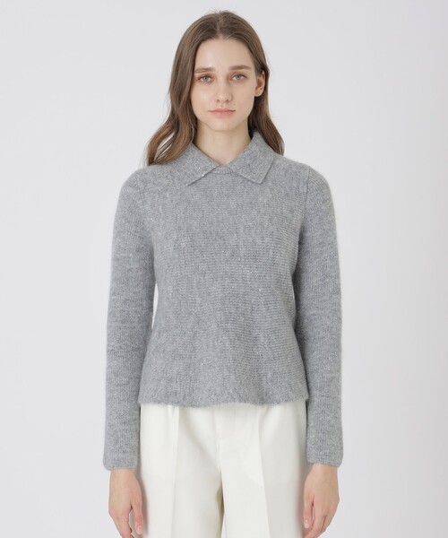 BLUE LABEL CRESTBRIDGE(ブルーレーベルクレストブリッジ)の「ラメスパンコールニット(ニット/セーター・レディース・ベージュ/グレー系その他・38)」の2枚目の写真