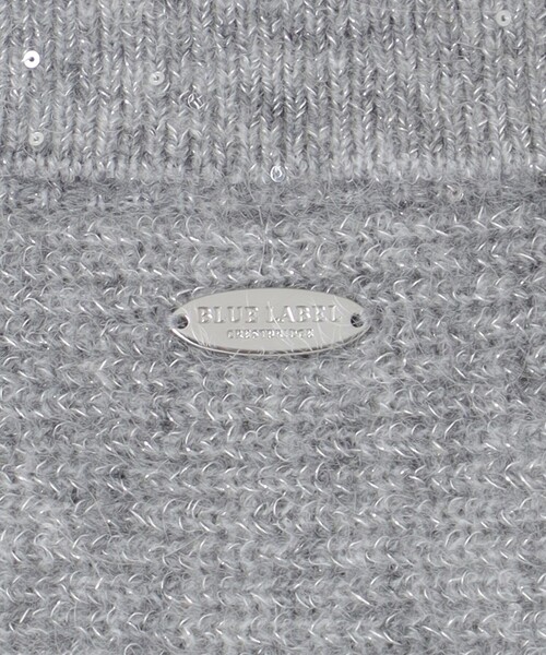 BLUE LABEL CRESTBRIDGE(ブルーレーベルクレストブリッジ)の「ラメスパンコールニット(ニット/セーター・レディース・ベージュ/グレー系その他・38)」の4枚目の写真