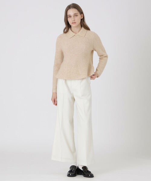 BLUE LABEL CRESTBRIDGE(ブルーレーベルクレストブリッジ)の「ラメスパンコールニット(ニット/セーター・レディース・ベージュ/グレー系その他・38)」の6枚目の写真