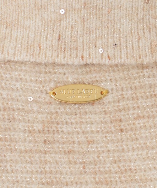BLUE LABEL CRESTBRIDGE(ブルーレーベルクレストブリッジ)の「ラメスパンコールニット(ニット/セーター・レディース・ベージュ/グレー系その他・38)」の10枚目の写真