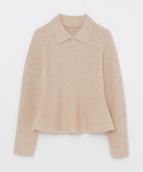 BLUE LABEL CRESTBRIDGE(ブルーレーベルクレストブリッジ)の「ラメスパンコールニット(ニット/セーター・レディース・ベージュ/グレー系その他・38)」の11枚目の写真