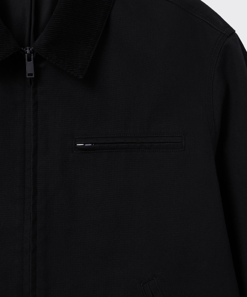 MUSINSA STANDARD（ムシンサスタンダード）の「キャンバスワークジャケット[ブラック]（ミリタリージャケット・メンズ・その他・XX-LARGE/MEDIUM/LARGE/X-LARGE）」の5枚目の写真