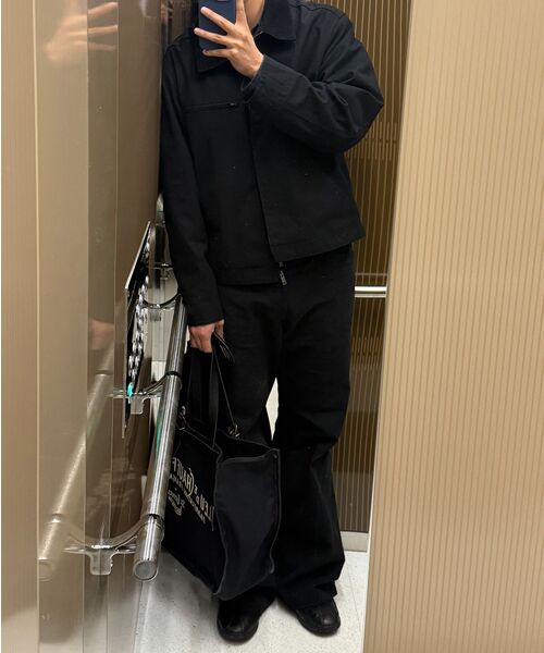 MUSINSA STANDARD（ムシンサスタンダード）の「キャンバスワークジャケット[ブラック]（ミリタリージャケット・メンズ・その他・XX-LARGE/MEDIUM/LARGE/X-LARGE）」の3枚目の写真