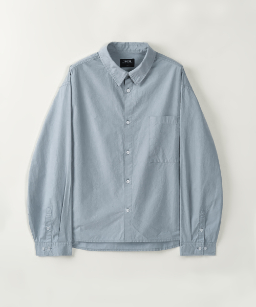 TOFFEE(トフィー)の「ポケットクロップシャツ (ブルー)(シャツ/ブラウス・メンズ・その他・MEDIUM/LARGE/X-LARGE)」の1枚目の写真