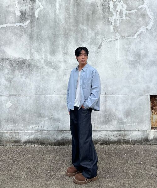 TOFFEE(トフィー)の「ポケットクロップシャツ (ブルー)(シャツ/ブラウス・メンズ・その他・MEDIUM/LARGE/X-LARGE)」の9枚目の写真