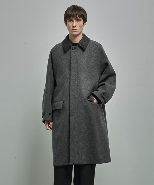 marka RAGLAN SLEEVES COATステンカラーコート黒サイズ2 MARKA/マーカ】別注 RAGLAN SLEEVE COAT（ステンカラーコート）｜marka