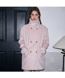 High Neck Half Coat [Pink]