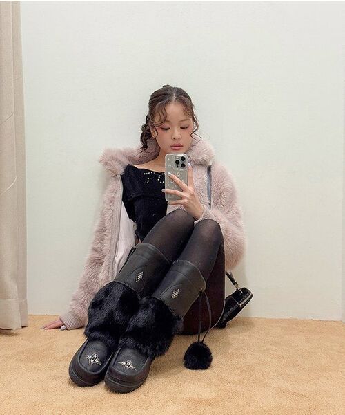 ROSEFRANTZ（ロゼフランツ）の「High Neck Half Coat [Pink]（チェスターコート・レディース・ピンク・FREE）」の4枚目の写真