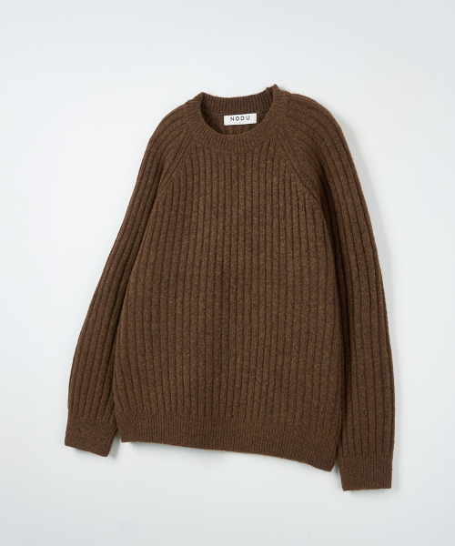 NODU（ノードユー）の「ゴルジナグラン斜めニット[ブラウン]（ニット/セーター・メンズ・その他・MEDIUM/LARGE）」の5枚目の写真