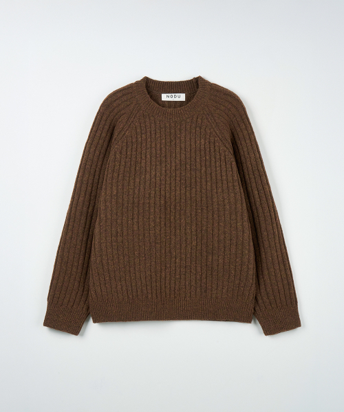 NODU（ノードユー）の「ゴルジナグラン斜めニット[ブラウン]（ニット/セーター・メンズ・その他・MEDIUM/LARGE）」の6枚目の写真