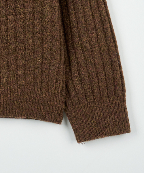 NODU（ノードユー）の「ゴルジナグラン斜めニット[ブラウン]（ニット/セーター・メンズ・その他・MEDIUM/LARGE）」の10枚目の写真