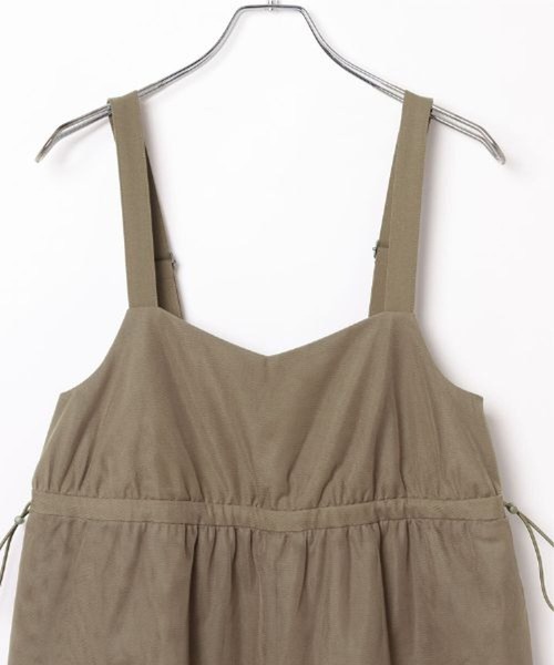 LEPSIM(レプシィム)の「チュールドッキングサロペット 603881(サロペット/オーバーオール・レディース・ブラック/キャメル・FREE)」の18枚目の写真