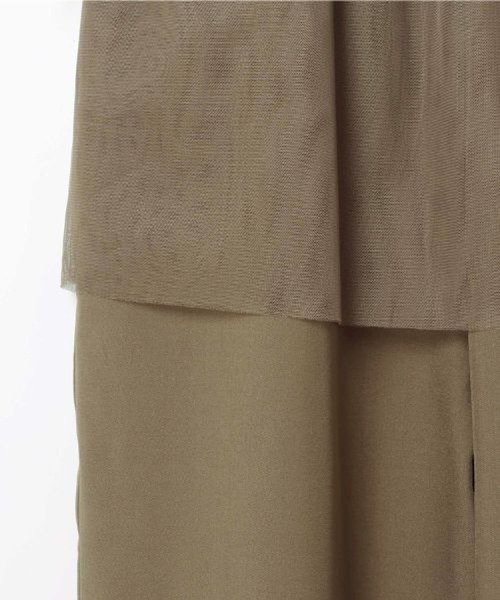 LEPSIM(レプシィム)の「チュールドッキングサロペット 603881(サロペット/オーバーオール・レディース・ブラック/キャメル・FREE)」の21枚目の写真