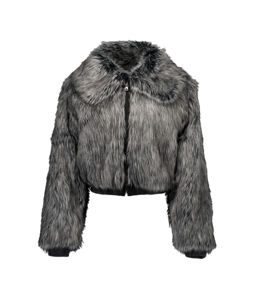 SETUP-EXE(セットアップイーエックスイー)の「FUR SHORT JACKET / CHARCOAL(ムートンコート・レディース・その他・OS)」の2枚目の写真