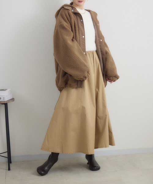 RU.TI.LE(ルチル)の「【RU.TI.LE】ビッグシルエットボアブルゾン(ブルゾン・レディース・モカ/アイボリー・MEDIUM)」の12枚目の写真