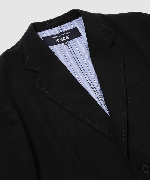COMME des GARCONS HOMME(コム デ ギャルソン・オム)の「WOOL POPLIN CLASSIC JACKET(テーラードジャケット・メンズ・ブラック/ネイビー・M/XS/L/S)」の9枚目の写真