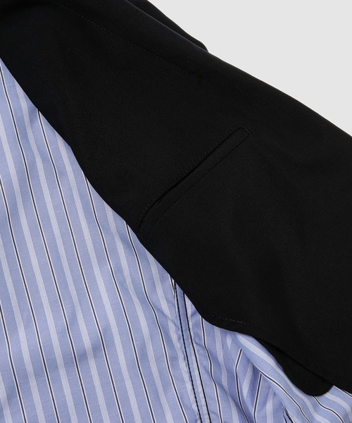 COMME des GARCONS HOMME(コム デ ギャルソン・オム)の「WOOL POPLIN CLASSIC JACKET(テーラードジャケット・メンズ・ブラック/ネイビー・M/XS/L/S)」の12枚目の写真