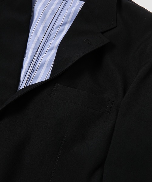 COMME des GARCONS HOMME(コム デ ギャルソン・オム)の「WOOL POPLIN CLASSIC JACKET(テーラードジャケット・メンズ・ブラック/ネイビー・M/XS/L/S)」の7枚目の写真