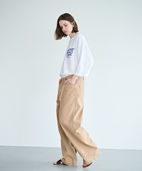 kha:ki(カーキ)の「「KHA:KI / カーキ」ウエストベルト ワークパンツ(その他パンツ・レディース・アッシュグレー/ブラウン・1/2)」の5枚目の写真