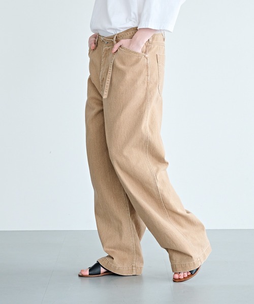 kha:ki(カーキ)の「「KHA:KI / カーキ」ウエストベルト ワークパンツ(その他パンツ・レディース・アッシュグレー/ブラウン・1/2)」の6枚目の写真