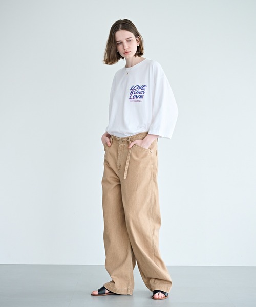 kha:ki(カーキ)の「「KHA:KI / カーキ」ウエストベルト ワークパンツ(その他パンツ・レディース・アッシュグレー/ブラウン・1/2)」の9枚目の写真