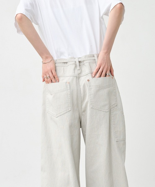 kha:ki(カーキ)の「「KHA:KI / カーキ」ウエストベルト ワークパンツ(その他パンツ・レディース・アッシュグレー/ブラウン・1/2)」の18枚目の写真