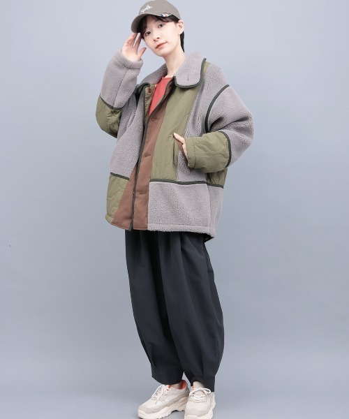 チチカカ（チチカカ）の「ピーチスキンエッグタックパンツ（その他パンツ・レディース・ベージュ/マスタード/その他1/その他2・MEDIUM/LARGE）」の8枚目の写真