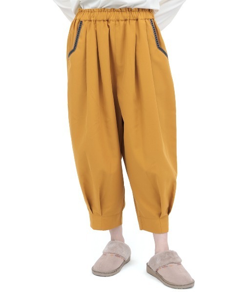 チチカカ（チチカカ）の「ピーチスキンエッグタックパンツ（その他パンツ・レディース・ベージュ/マスタード/その他1/その他2・MEDIUM/LARGE）」の10枚目の写真