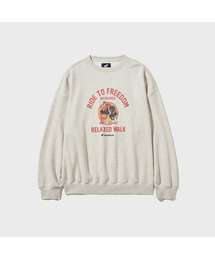 Vintage Graphic Sweat Shirt Oatmeal