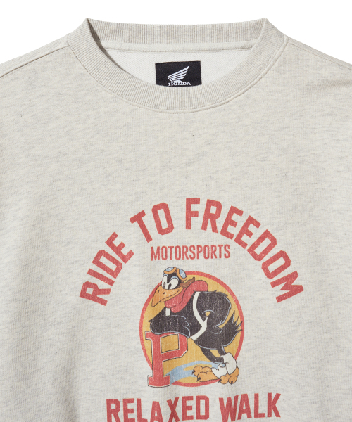 PHYPS MOTORCYCLE（フィップスモーターサイクル）の「Vintage Graphic Sweat Shirt Oatmeal（スウェット・レディース・その他・SMALL/MEDIUM/LARGE/X-LARGE）」の3枚目の写真