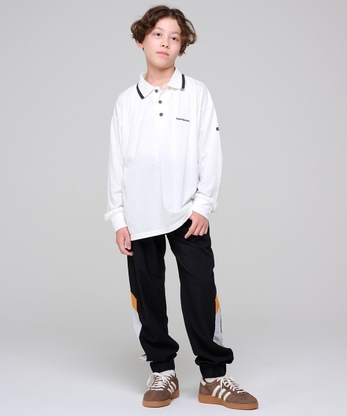 KRIFF MAYER Kid's Collection（クリフメイヤーキッズコレクション）の「【吸水・速乾・毛玉防止】スクール長袖ポロシャツ（ポロシャツ・キッズ・ネイビー/サックスブルー/ブラック/カラフル/オフホワイト・130/120/170/160/150/140）」の6枚目の写真