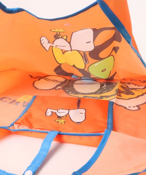 PEANUTS(ピーナッツ)の「【 PEANUTS 】 スヌーピー くるくるショッピングバッグA 25W11(エコバッグ/サブバッグ・レディース・グレー/オレンジ/イエロー/グリーン・FREE)」の11枚目の写真