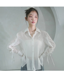 Citrus Shirring Point Shirt WHITE