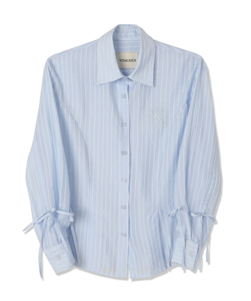 Vivacious(ビバシャス)の「Citrus Shirring Point Shirt WHITE(シャツ/ブラウス・レディース・ホワイト・FREE)」の6枚目の写真