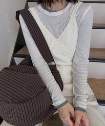scallop cache-coeur knit cami