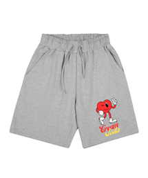 LAB セルフィーハートスタンダードトレーニングショートパンツ グレー