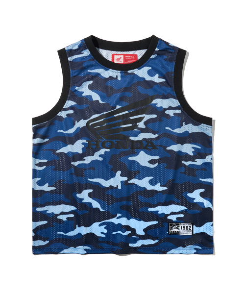 PHYPS MOTORCYCLE（フィップスモーターサイクル）の「Original Wing logo Mesh Sleeveless Camo Blue（Tシャツ/カットソー・レディース・その他・MEDIUM/LARGE/X-LARGE）」の2枚目の写真