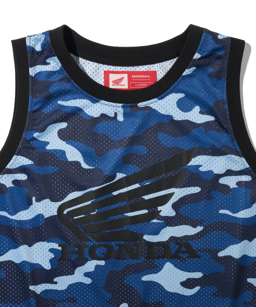 PHYPS MOTORCYCLE（フィップスモーターサイクル）の「Original Wing logo Mesh Sleeveless Camo Blue（Tシャツ/カットソー・レディース・その他・MEDIUM/LARGE/X-LARGE）」の4枚目の写真