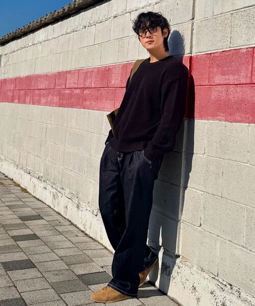 CHAMBROS（チャンブロス）の「ノンフェイドワイドデニムパンツ[ディープブルーインディゴ]（デニムパンツ・レディース・その他・SMALL/MEDIUM/LARGE/X-LARGE/XX-LARGE）」の21枚目の写真