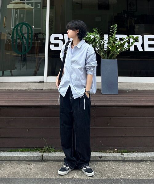 CHAMBROS（チャンブロス）の「ノンフェイドワイドデニムパンツ[ディープブルーインディゴ]（デニムパンツ・レディース・その他・SMALL/MEDIUM/LARGE/X-LARGE/XX-LARGE）」の19枚目の写真