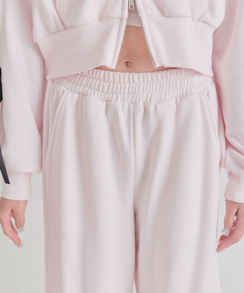 OLIVE des OLIVE(オリーブデオリーブ)の「レースアップバレルレッグパンツ(スウェットパンツ・レディース・ピンク/トップグレー/ブラック/ミント・FREE)」の8枚目の写真