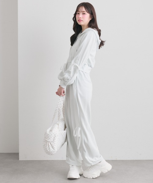 レースアップバレルレッグパンツ（スウェットパンツ）｜OLIVE des