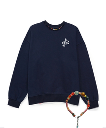 2113 STUDIO（イイルイルサムスタジオ）の「コンバーチブルストーンチョーカー スウェット ネイビー（Tシャツ/カットソー）」