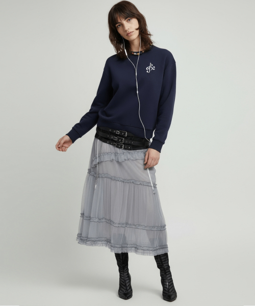 2113 STUDIO（イイルイルサムスタジオ）の「コンバーチブルストーンチョーカー スウェット ネイビー（Tシャツ/カットソー・レディース・その他・FREE）」の8枚目の写真