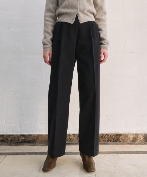 ポケットコットンスラックス - ブラック