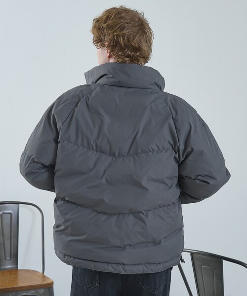 セール】【リバーシブル】シャーリング パデッドブルゾン / 中綿