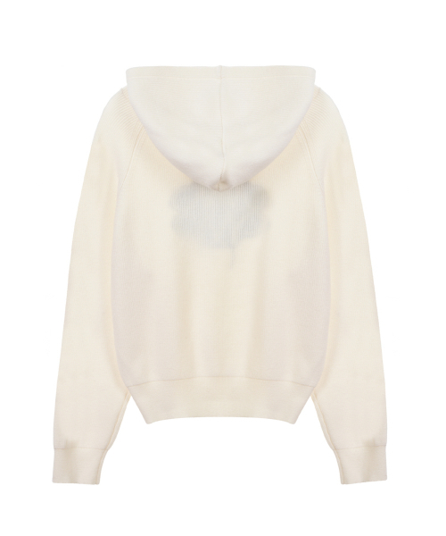 NICK&NICOLE(ニックアンドニコール)の「SOFT SYMBOL TEXTURE HOODED KNIT_IVORY(ニット/セーター・レディース・その他・FREE)」の5枚目の写真